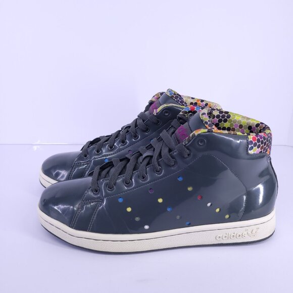 Adidas Stan Smith Mid W BH Gray Multicolor Polka Dot Sneakers Sz 9 Art 280968 - Picture 6 of 16